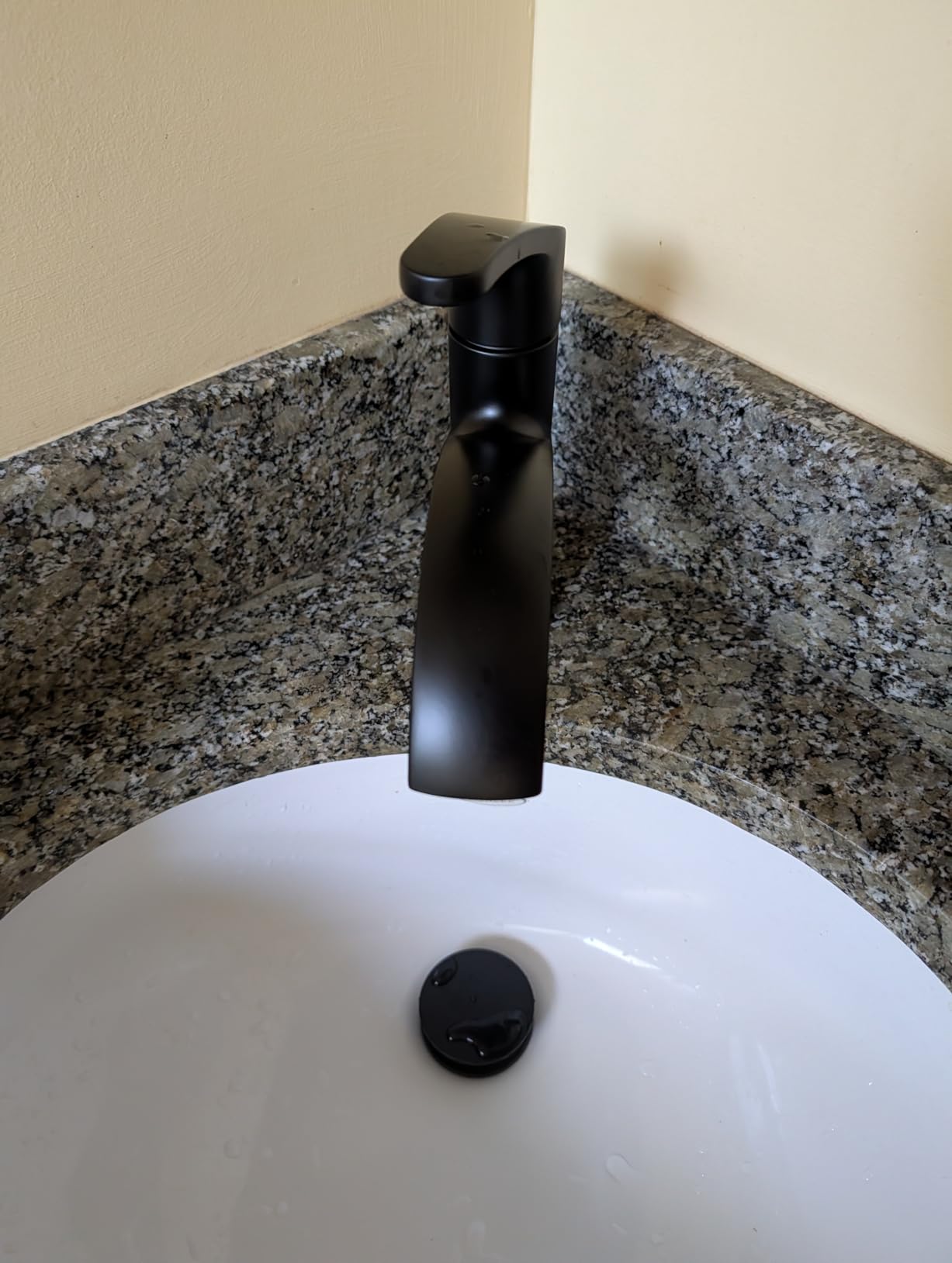 Moen Karis Spot Resist Brushed Nickel One-Handle Single Hole Bathroom Sink Faucet with Optional Deck Plate, 84346SRN customer photo 2