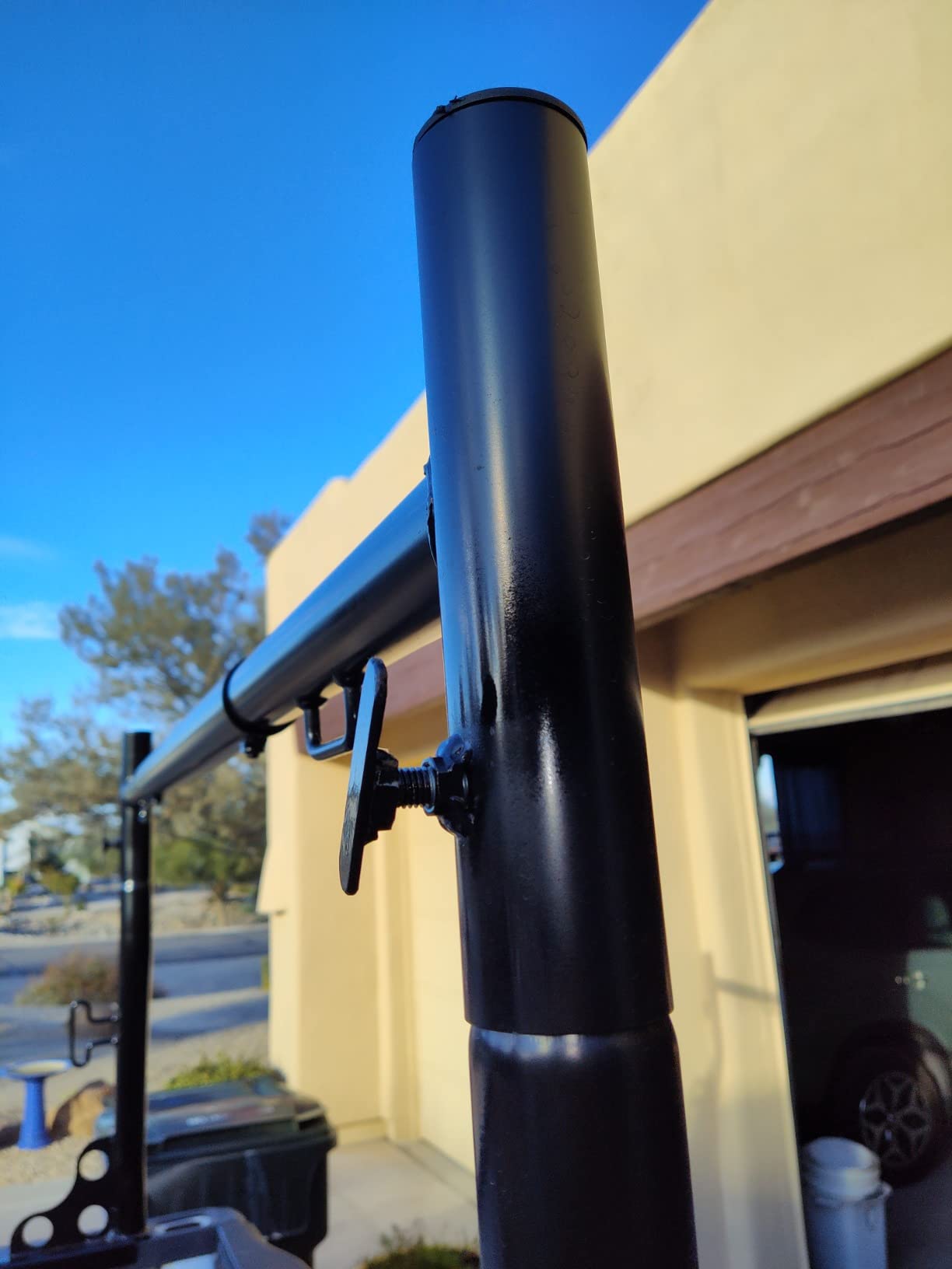 Ladder Rack for Truck Non-Drilling, 800 lbs Capacity | 49''-73'' Adjustable Width, Heavy Duty Steel Construction, Powder-Coated Finish customer photo 2