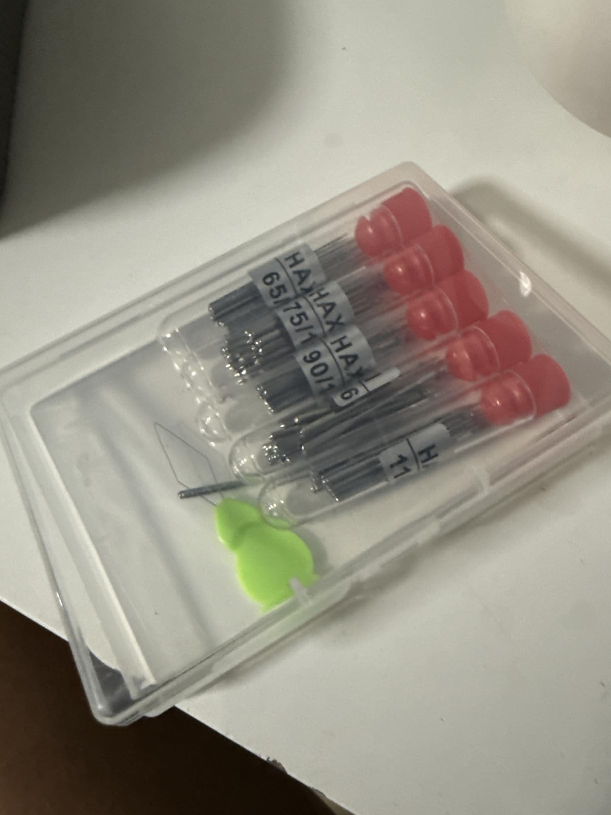 Sewing Machine Needles 50 PCS HAX1 Universal 5 Sizes Compatible with Singer, Brother, Janome & Varmax. Sizes: 65/9, 75/11, 90/14, 100/16, 110/18 customer photo 1