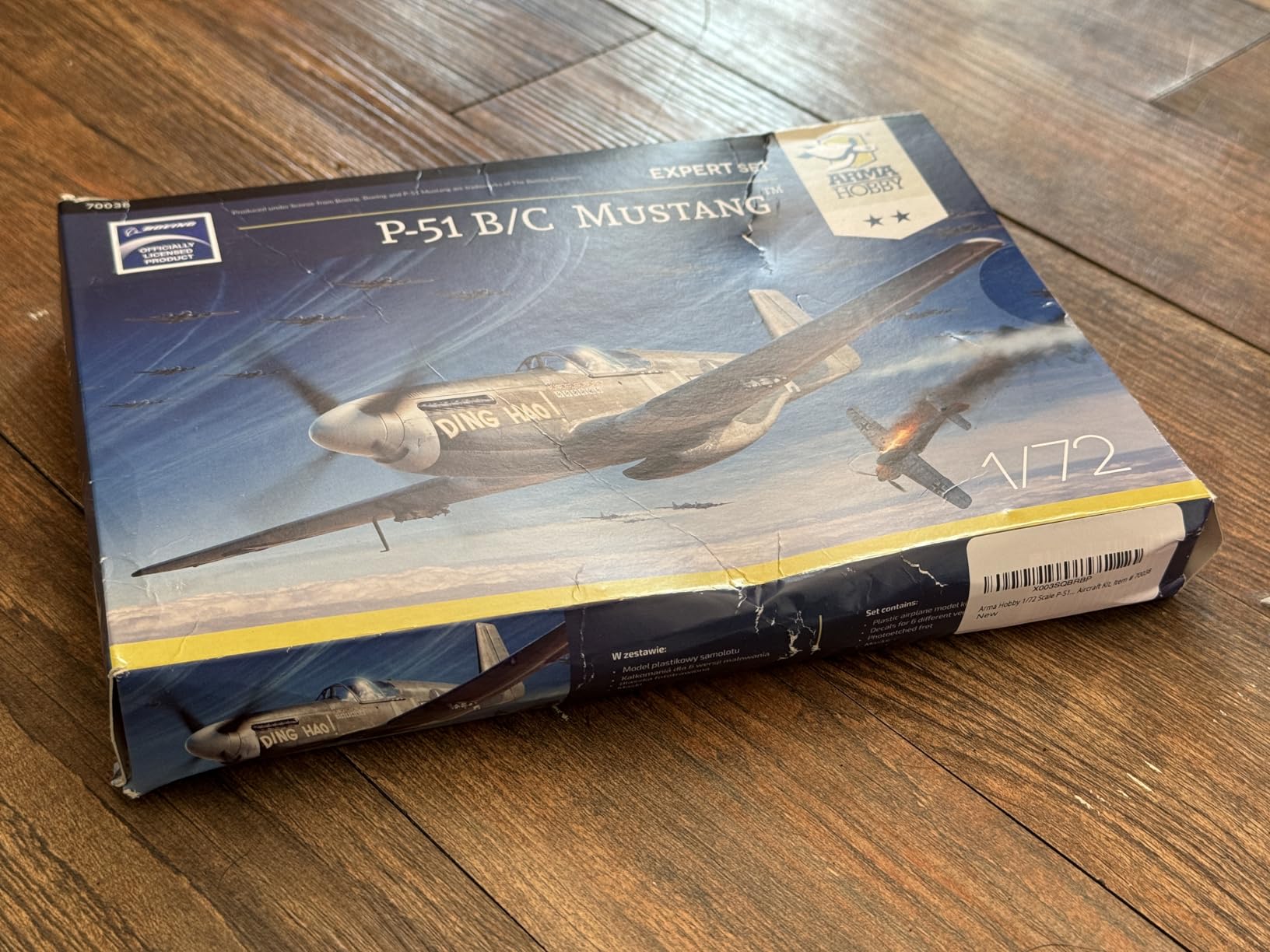1/72 Scale P-51 B/C Mustang (Expert Set) - Plastic Model Building Aircraft Kit, Item # 70038 customer photo 1