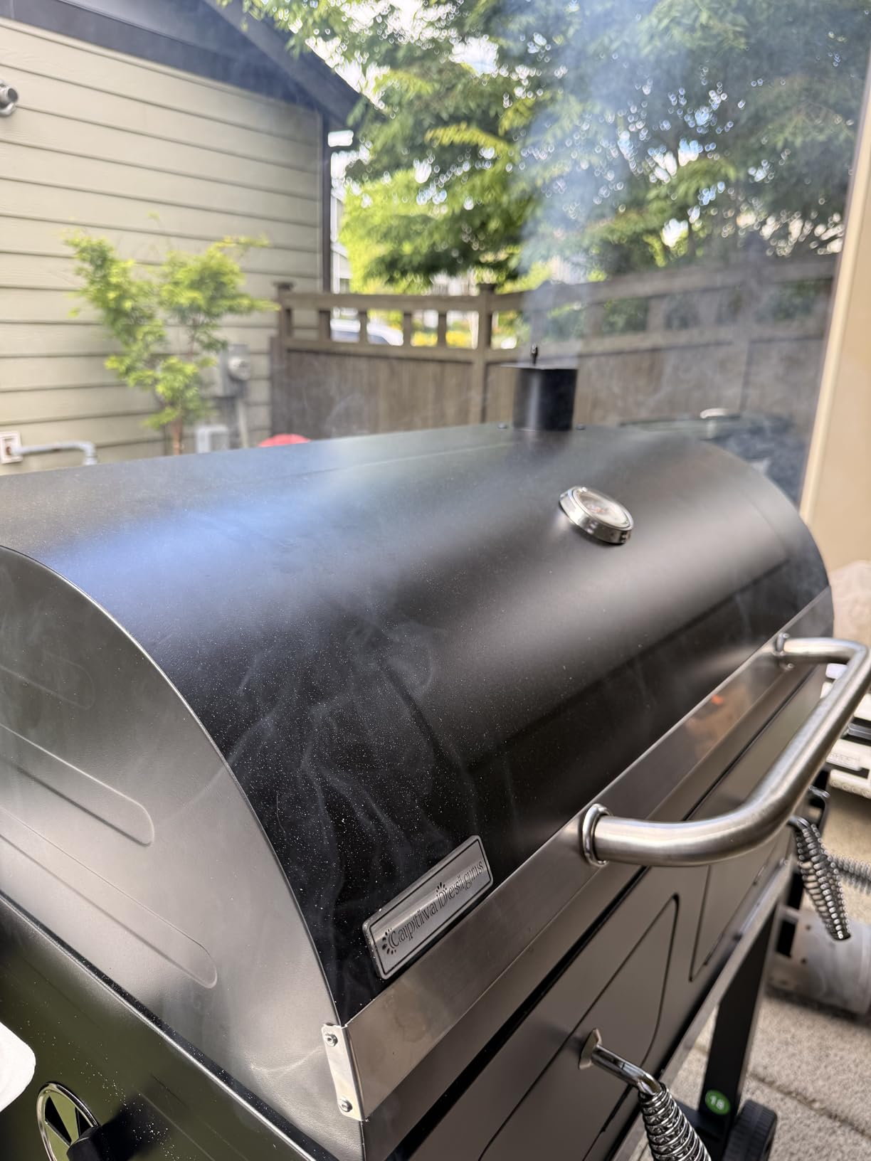 Captiva Designs Charcoal Grill Extra Large Barbecue Grill, 794 sq in, Outdoor BBQ with 2 Individual Lifting Charcoal Trays and Foldable Side Tables customer photo 1