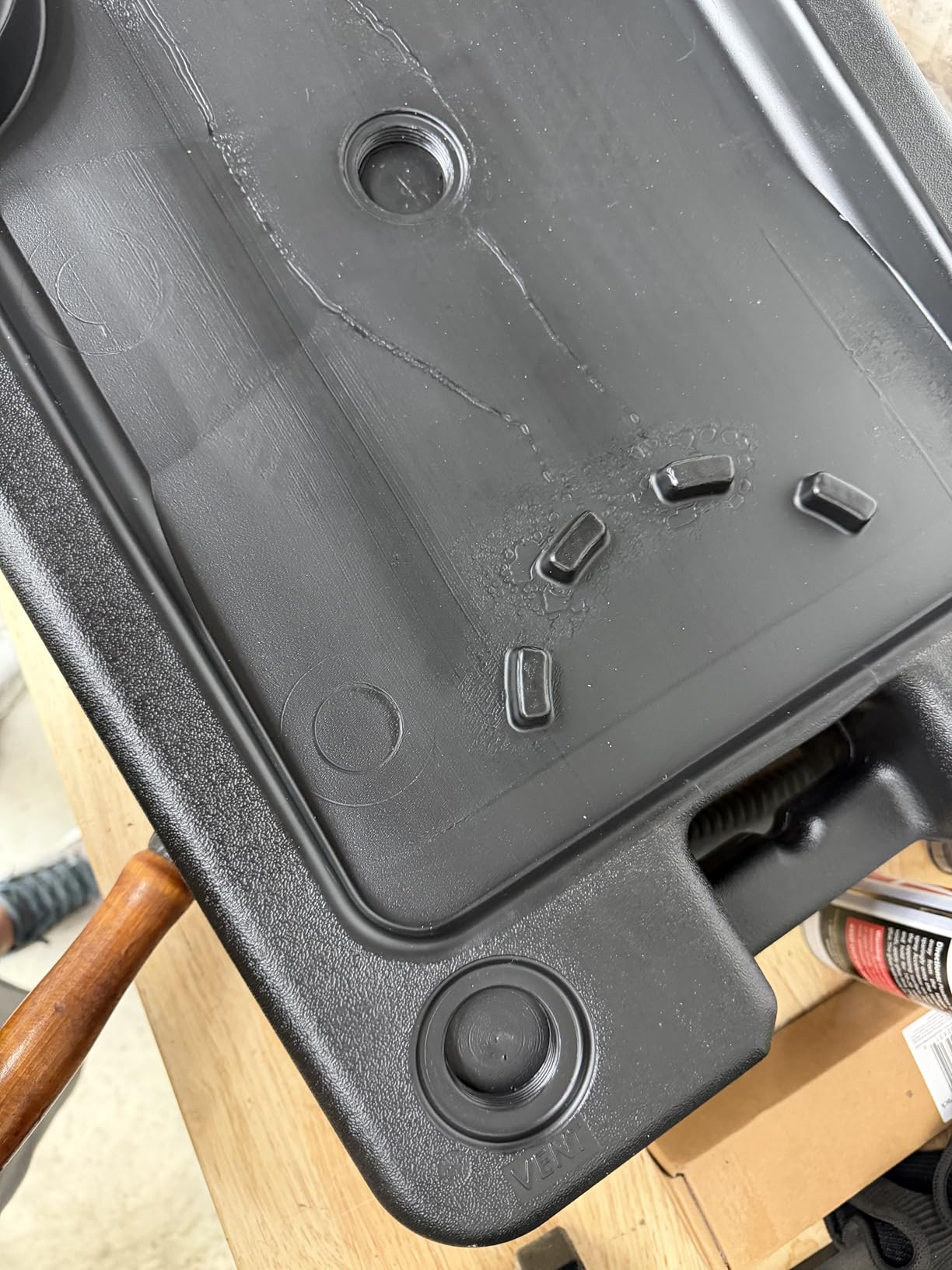 CHAPIN 78005 12-Quart Low-Profile Oil Drain Pan, Splash-Free Design | Low-profile design fits under mowers, motorcycles and ATVs, while the large target area helps reduce splashing during drains customer photo 1