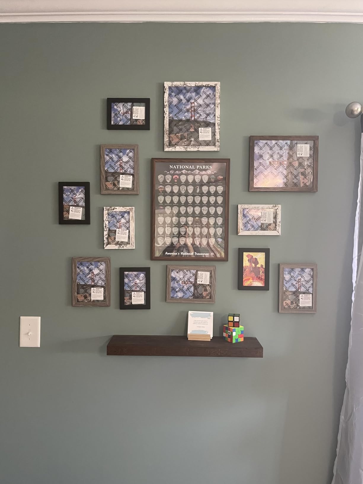 LUCKYLIFE Picture Frames Collage Wall Decor 10-Pack, Gallery Wall Frame Set with 8x10 5x7 4x6 Frames in 3 Different Finishes customer photo 1