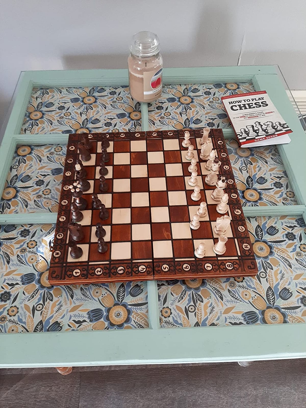 Chess and Games Shop Muba Beautiful Handcrafted Wooden Chess Set with Board and Chess Pieces - Gift idea Products (16inch (40 cm)), 1-2 Players customer photo 1