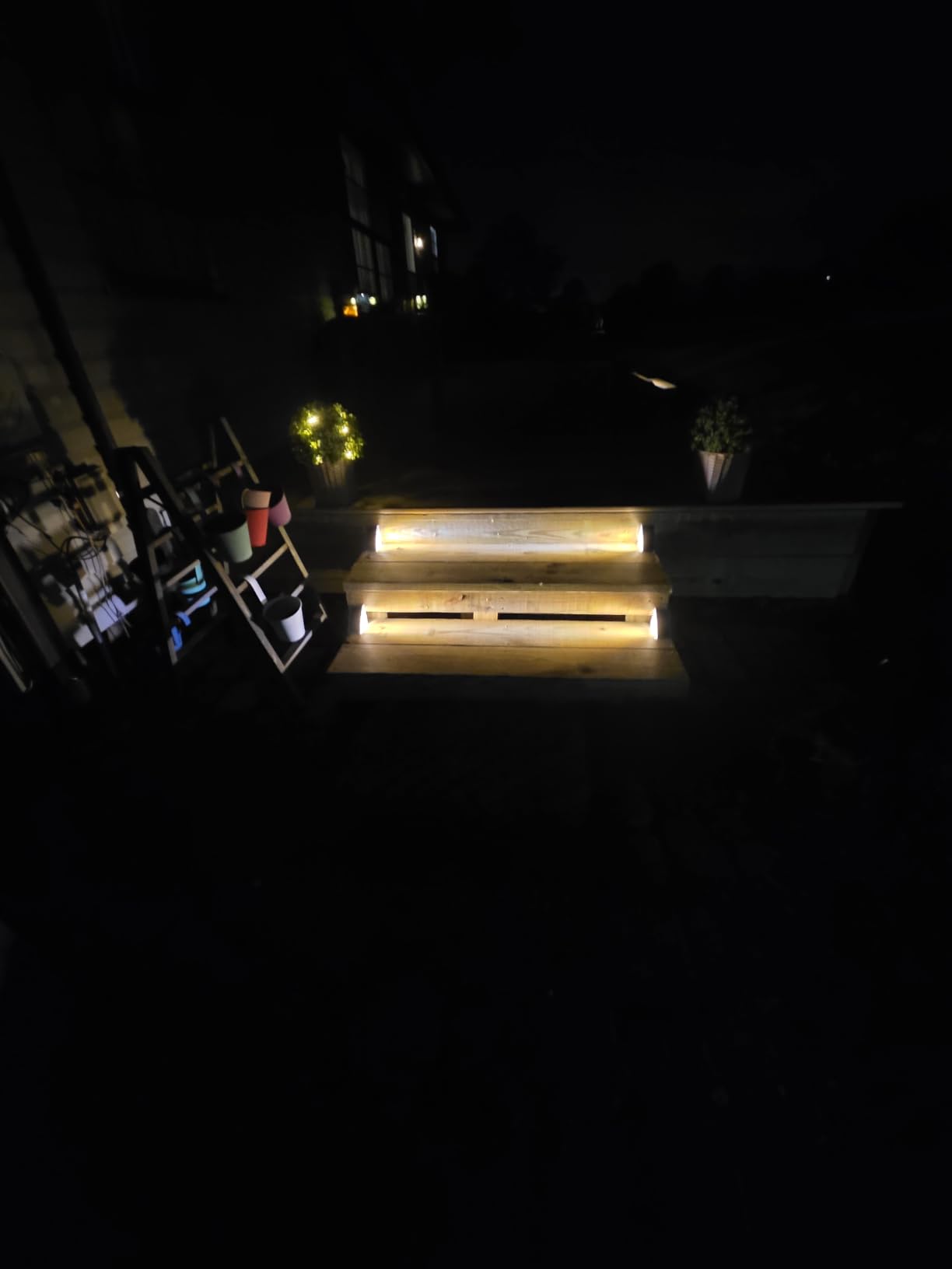LED Solar Step Lights Waterproof Outdoor Stair Lights, Solar Deck Lights Outdoor Decor IP67 Solar Decoration Lights for Yard, Patio, Garden, Walkways 6 Pack customer photo 1