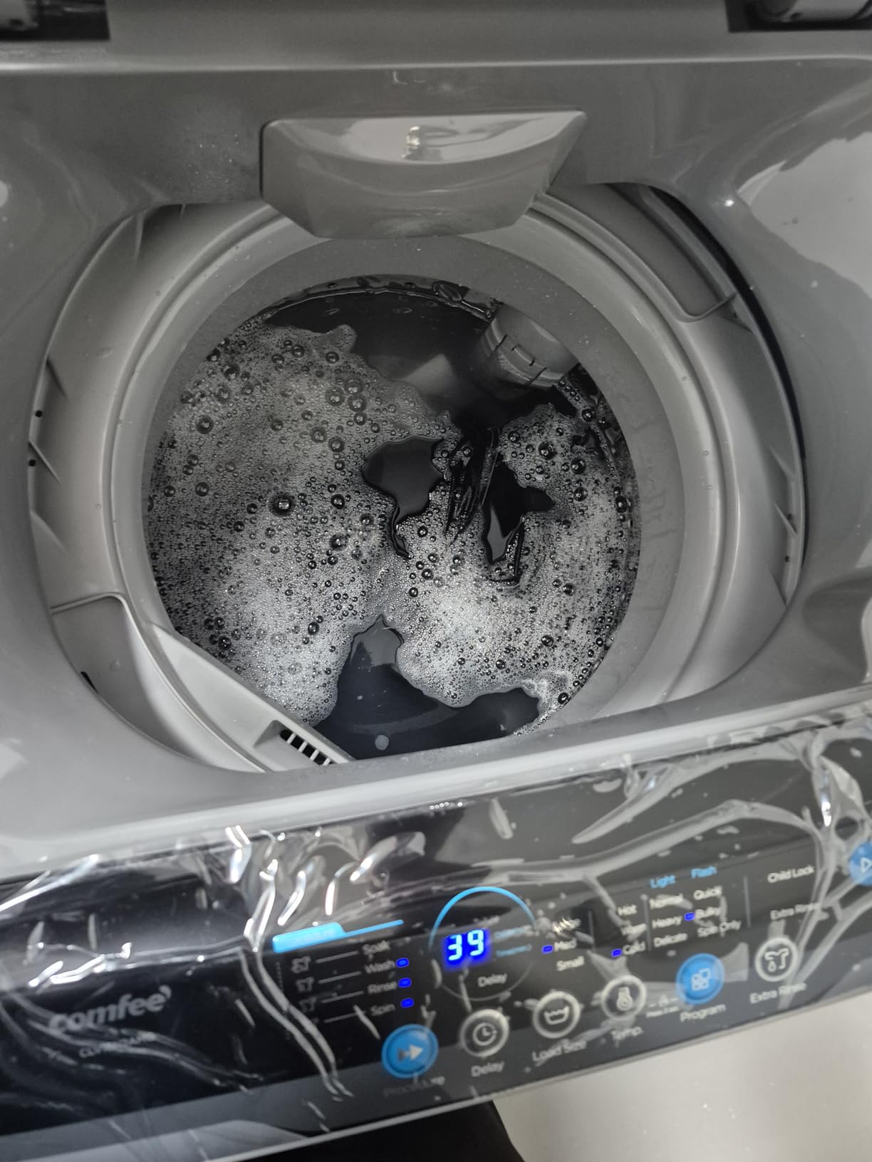 COMFEE' Portable Washing Machine 2.4 Cu.ft LED Compact Laundry, 8 Models, Child Lock for RV, Dorm, Apartment customer photo 2
