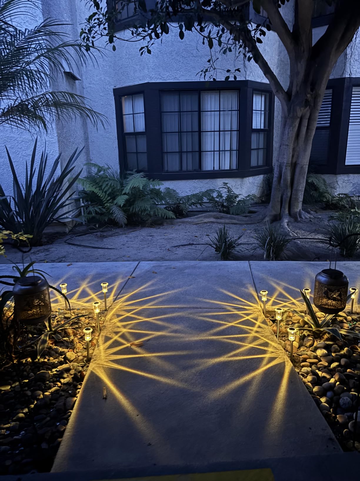 DenicMic Solar Lights Outdoor Waterproof 10 Pack Pathway Lights customer photo 2