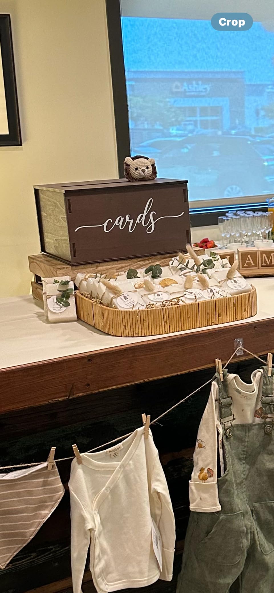 Wooden Wedding Card Box with Slot and Lid - Graduation Card Box for Party 2026, Grad Gift Money Envelope Holder for Reception customer photo 1