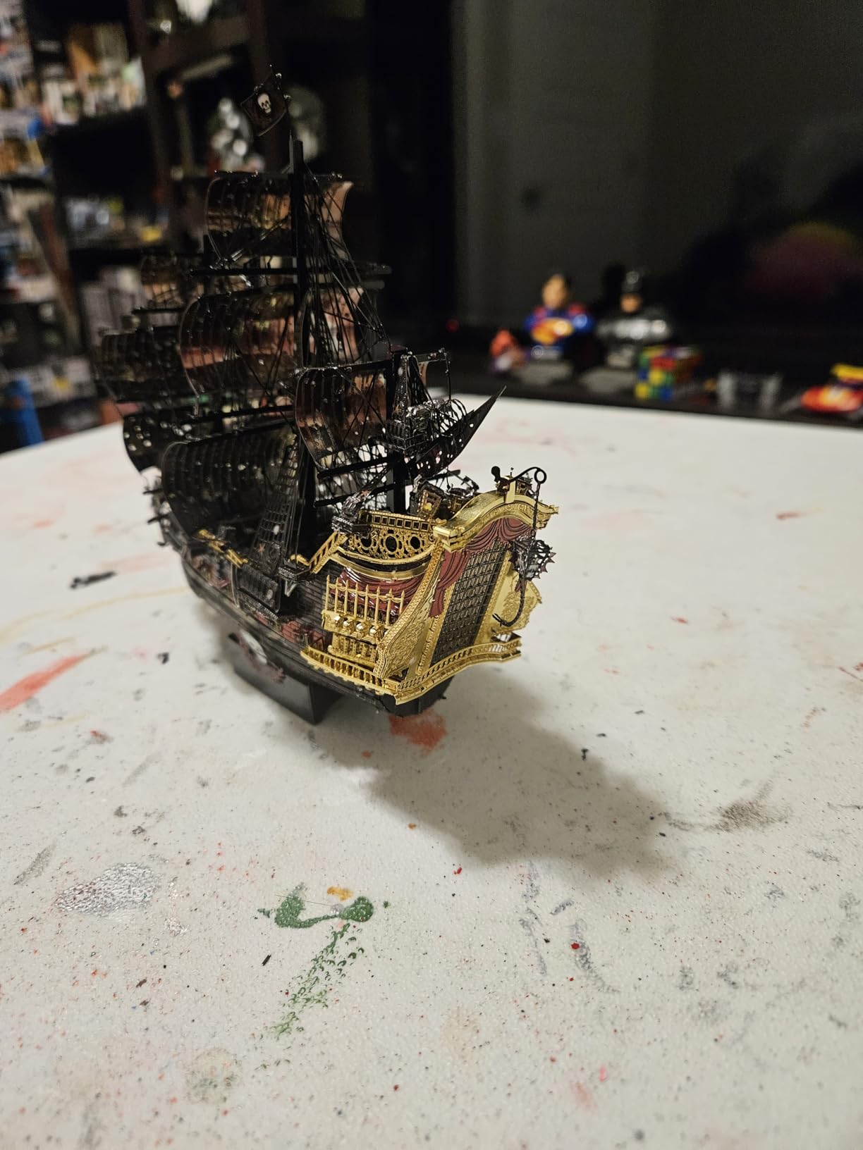 Piececool Metal 3D Puzzles for Adults, Flying Dutchman Pirate Ship Model Kits, 3D Watercraft Model Building Kit, DIY Craft Kits Difficult 3D Puzzles for Family Time, Great Christmas Birthday Gifts customer photo 1