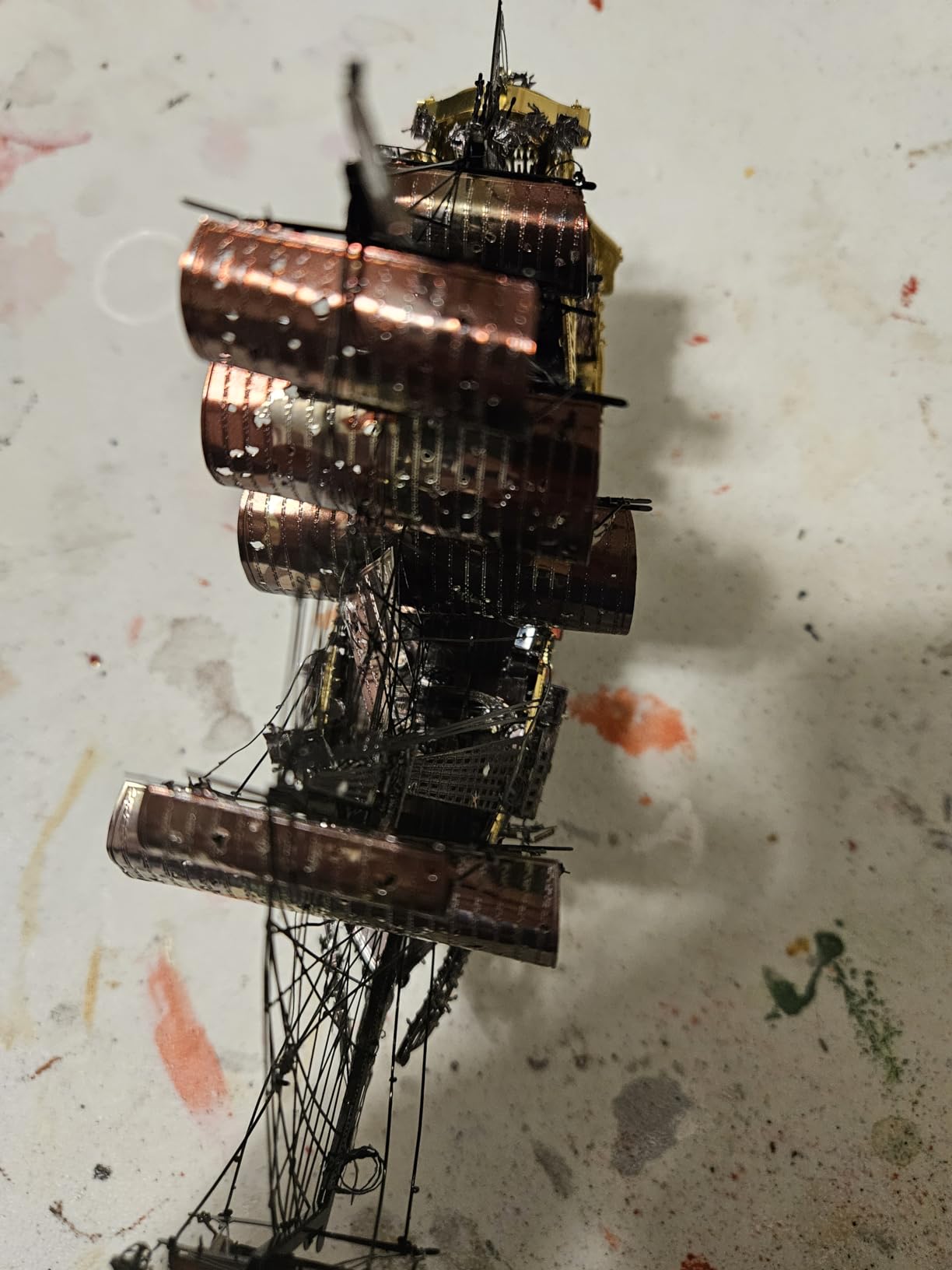 Piececool Metal 3D Puzzles for Adults, Flying Dutchman Pirate Ship Model Kits, 3D Watercraft Model Building Kit, DIY Craft Kits Difficult 3D Puzzles for Family Time, Great Christmas Birthday Gifts customer photo 2