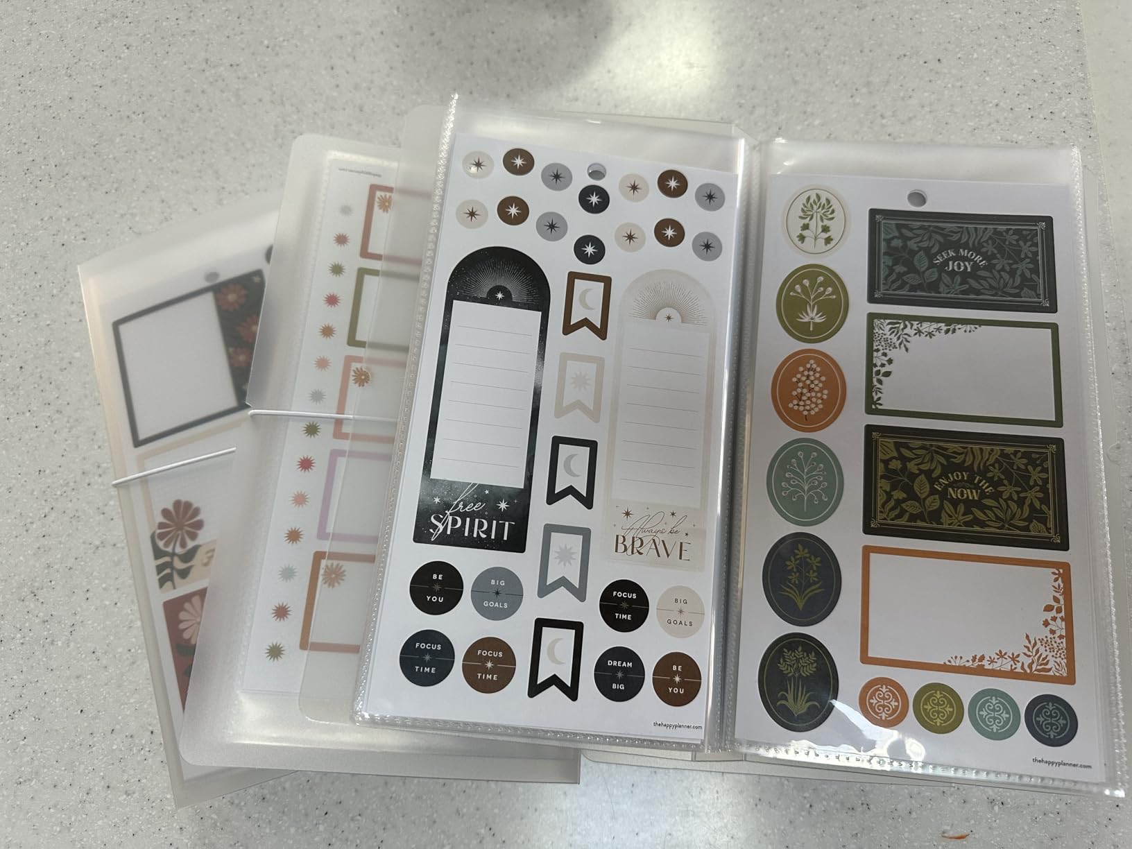 4.8 x 9.6 Large Clear Storage Book for Planner Scrapbook Stickers Organizer Binder 50 Page customer photo 1