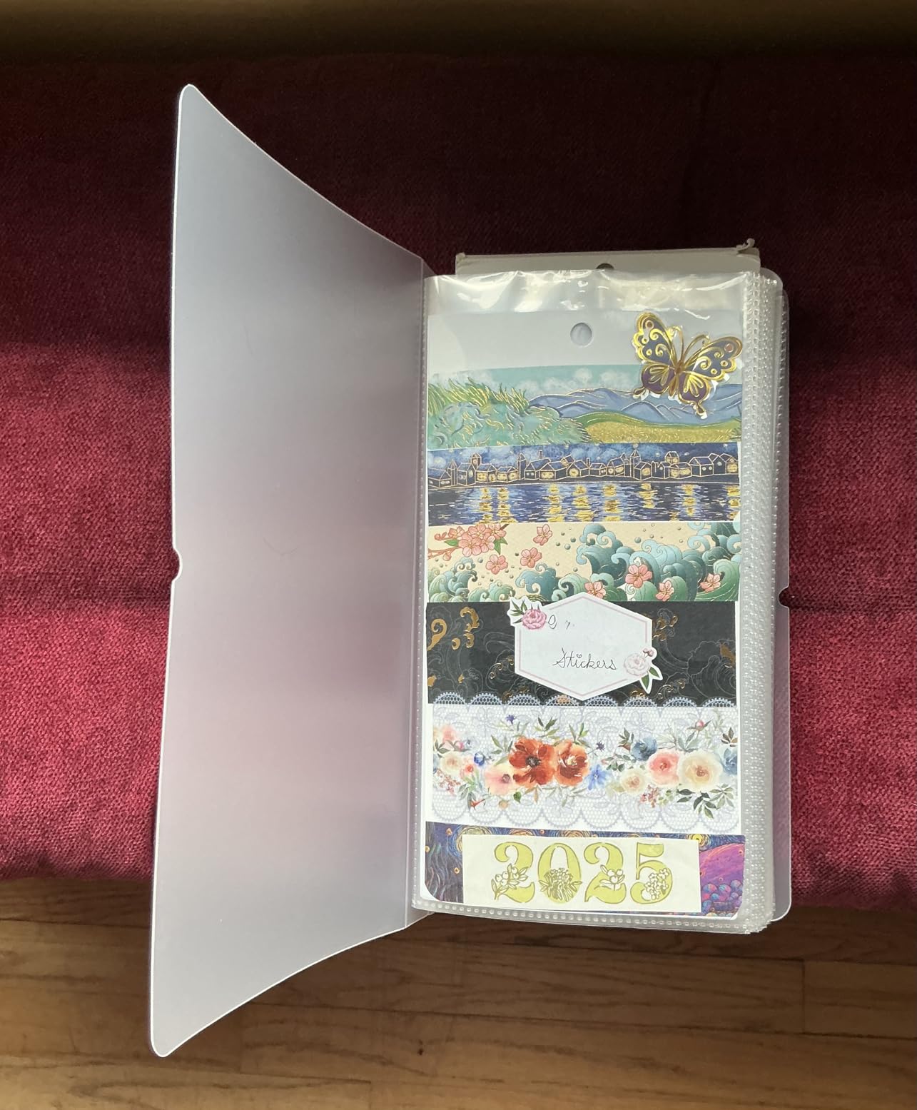 4.8 x 9.6 Large Clear Storage Book for Planner Scrapbook Stickers Organizer Binder 50 Page customer photo 2