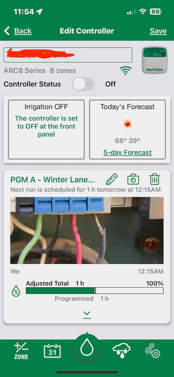 Rain Bird ARC8 App-Based Indoor/Outdoor Smart WiFi Irrigation Sprinkler Timer/Controller, 8-Zone customer photo 2