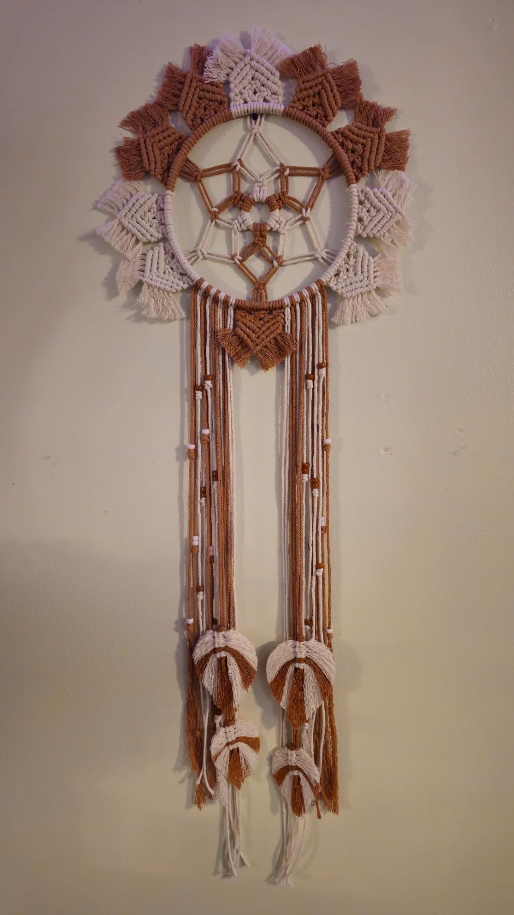 UHAPEER Macrame Kits for Adults Beginners with 656 Feet 3 mm Cotton Cord | DIY Macrame Plant Hanger Kit with Macrame Supplies and Instructions, Macrame Beads, Wooden Rings, Dream Catcher Rings customer photo 1