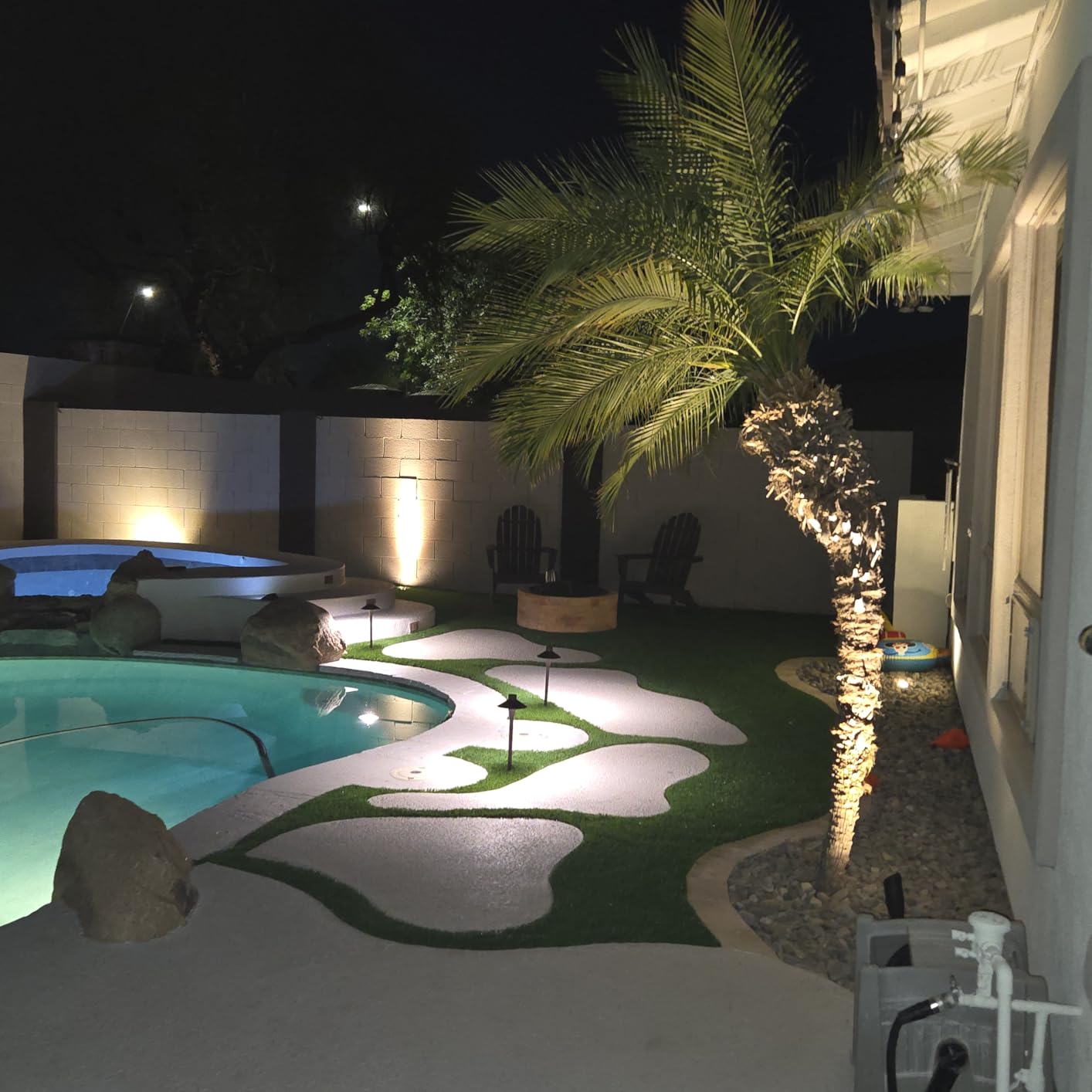 SUNVIE 6-Pack 12W 3000K LED Low Voltage Landscape Well Lights, Grated Top customer photo 2