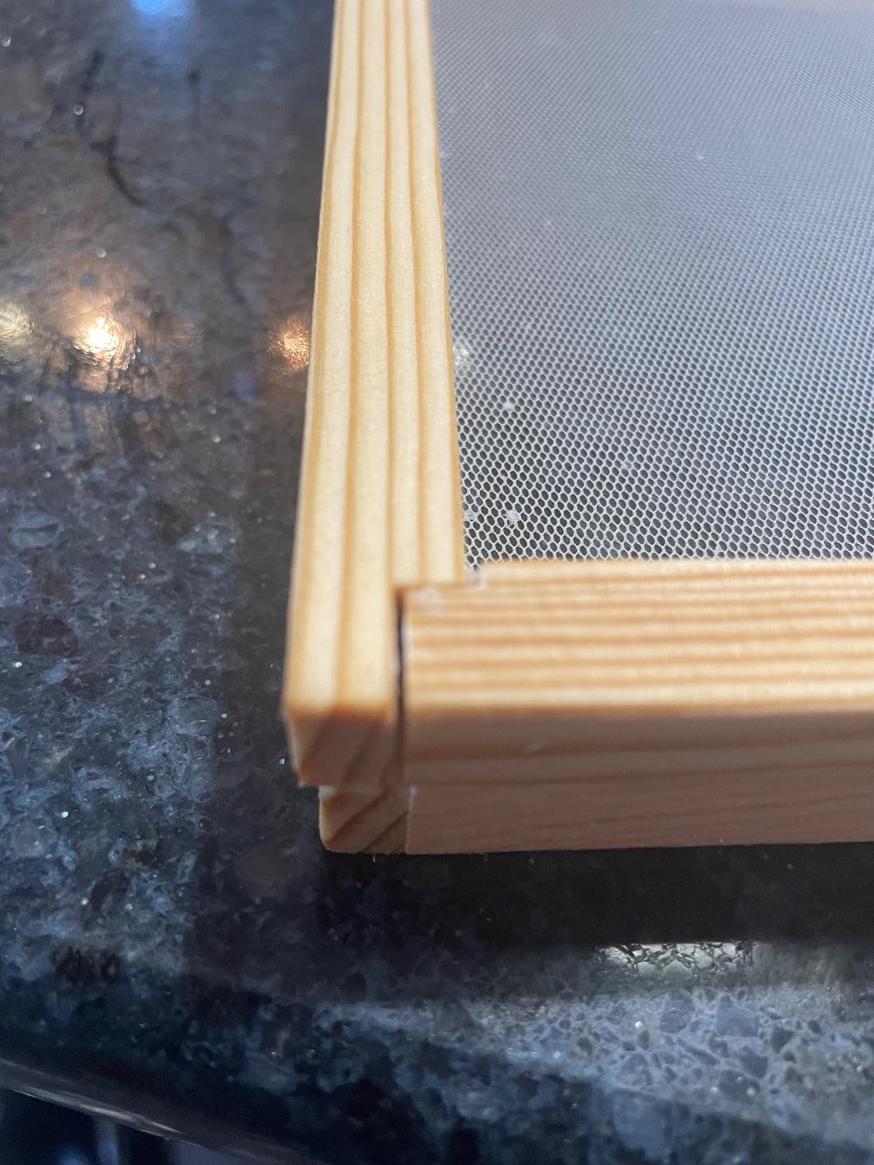 Worown 4 Sizes 2 in 1 Wooden Paper Making Screen, Mould and Deckle, Wooden Paper Making Frame for DIY Crafts (A4, A5, A6 & A7) customer photo 2