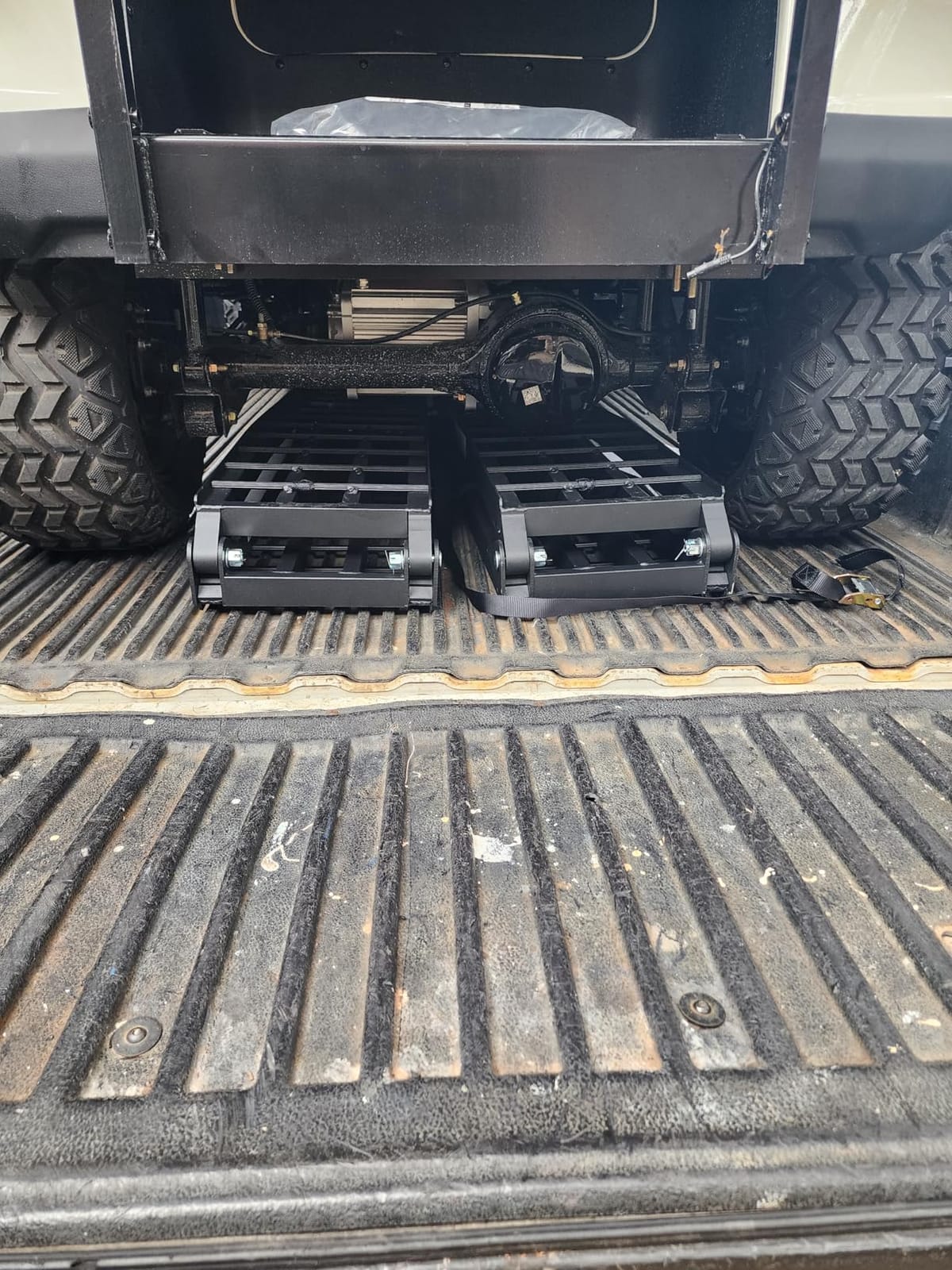 7.5 FT Heavy Duty Aluminum Folding Loading Ramp for Pickup Trucks, 3000 lbs Capacity Truck Loading Ramps for Motorcycles, ATV, UTV Lawn Mowers,Tractors & Golf Carts, 90