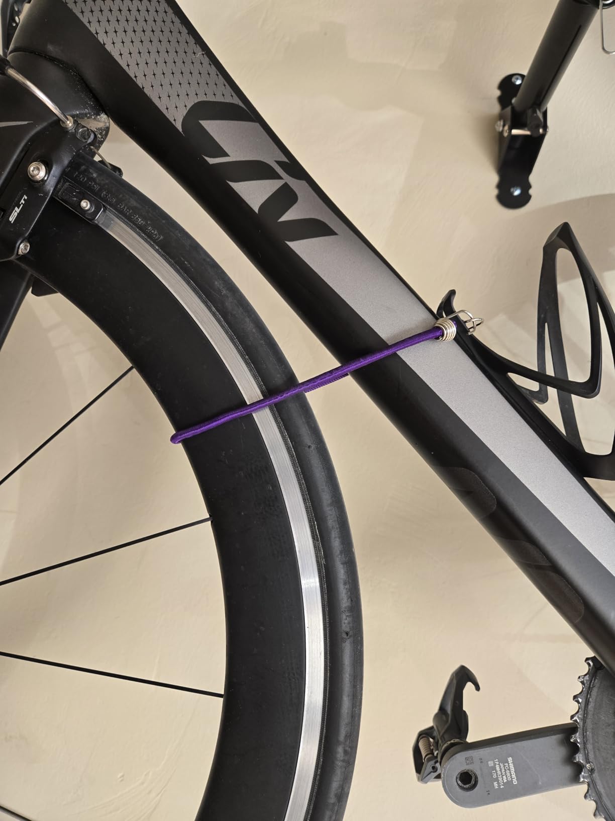 Gootus Bike Wall Mount Hanger - Horizontal Bicycle Indoor Storage Rack | Heavy-duty, Save Space, Adjustable Angle, Foldable Hook - Hang Your Road, Mountain or Hybrid Bikes in Garage or Home customer photo 1