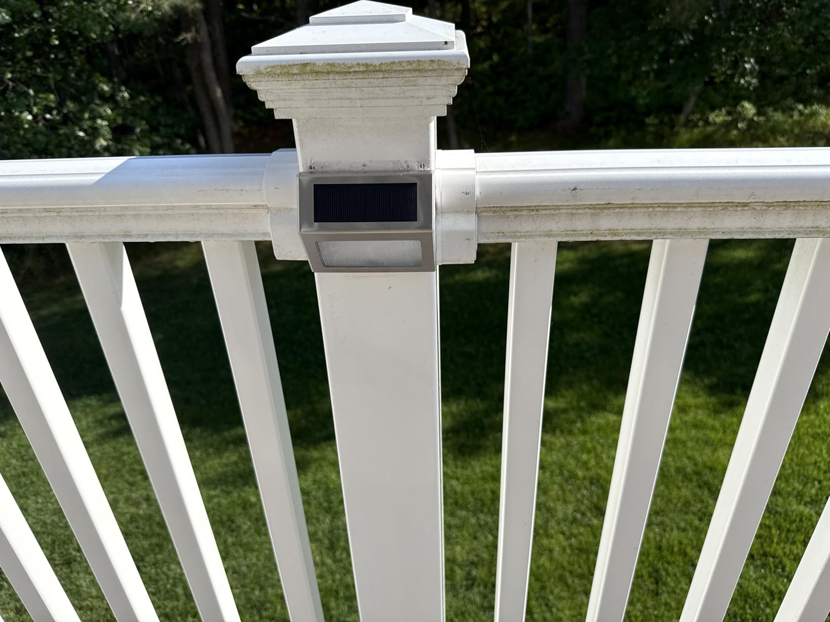 XLUX Solar Lights for Steps Decks Pathway Yard Stairs Fences, LED lamp, Rainproof, Black Metal Housing, 6 Pack customer photo 2