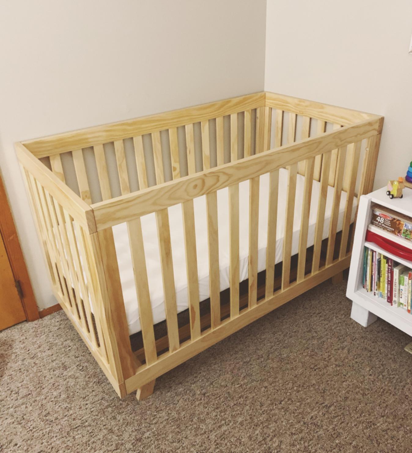 Storkcraft Beckett 3-in-1 Convertible Crib, Natural and White, GREENGUARD Gold Certified customer photo 2