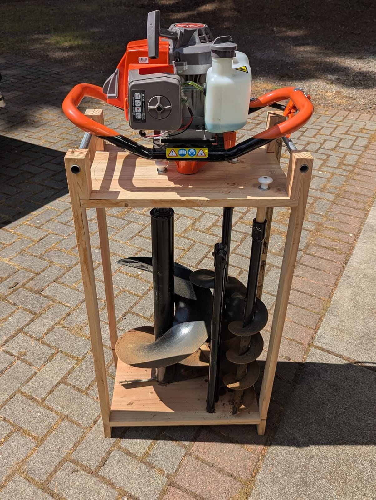 72cc Auger Post Hole Digger Gas Powered Earth Digger w/ 3 Bits | 3 Drill Bits (4