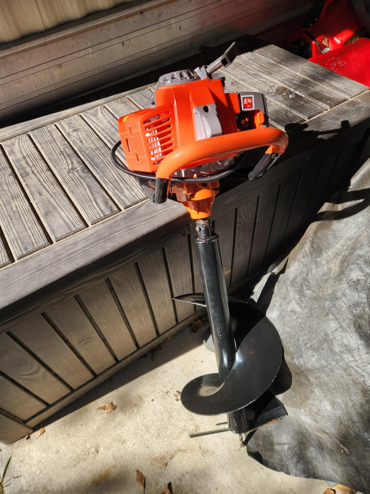72cc Auger Post Hole Digger Gas Powered Earth Digger w/ 3 Bits | 3 Drill Bits (4