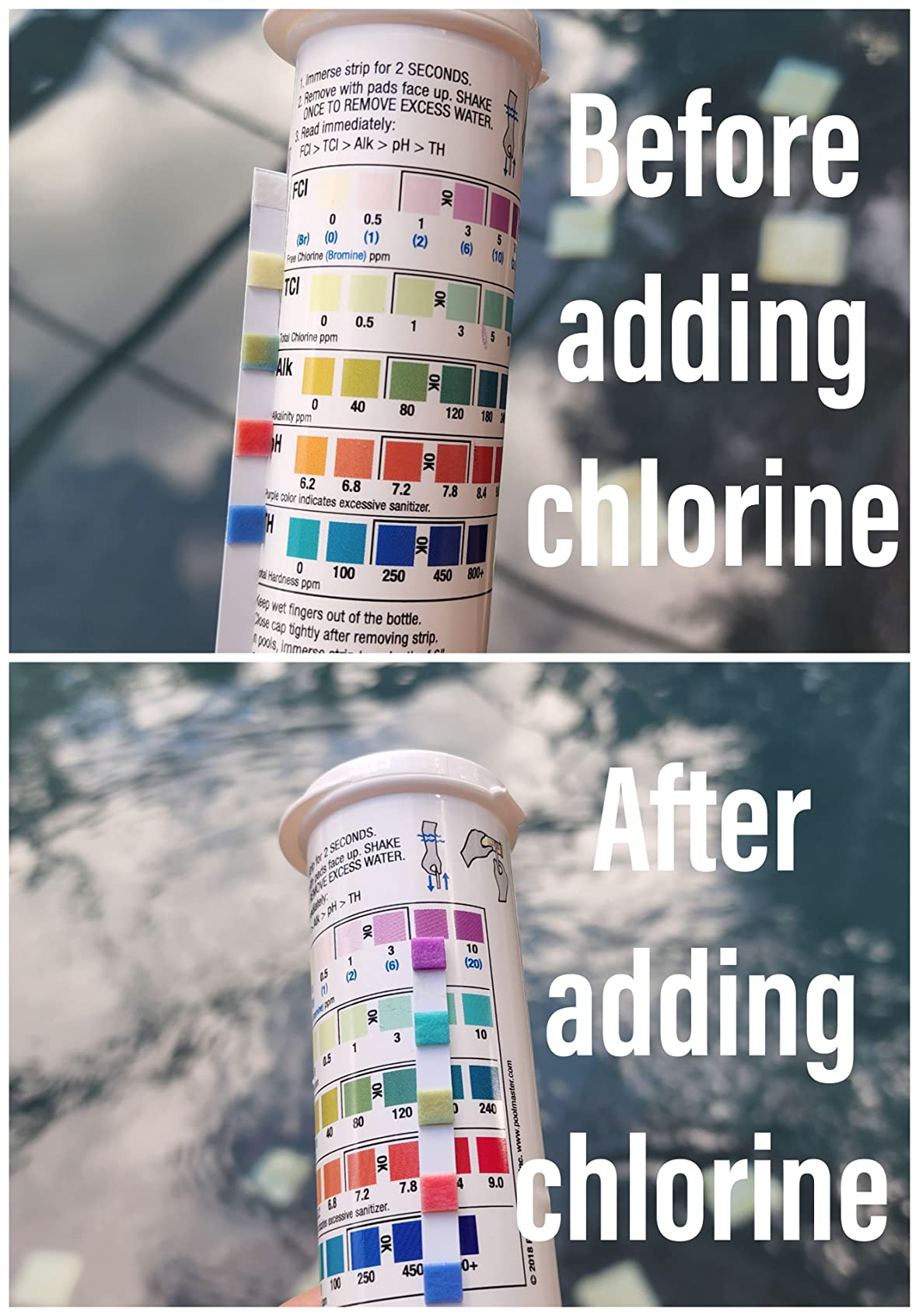 Poolmaster Smart Test 6-Way Swimming Pool and Spa Water Chemistry Test Strips, Made in The USA, 2 Pack customer photo 2