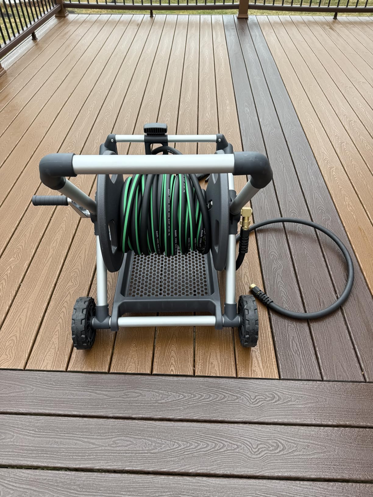 Gorilla 200' Aluminum Zero-Rust Upright Hose Reel customer photo 1