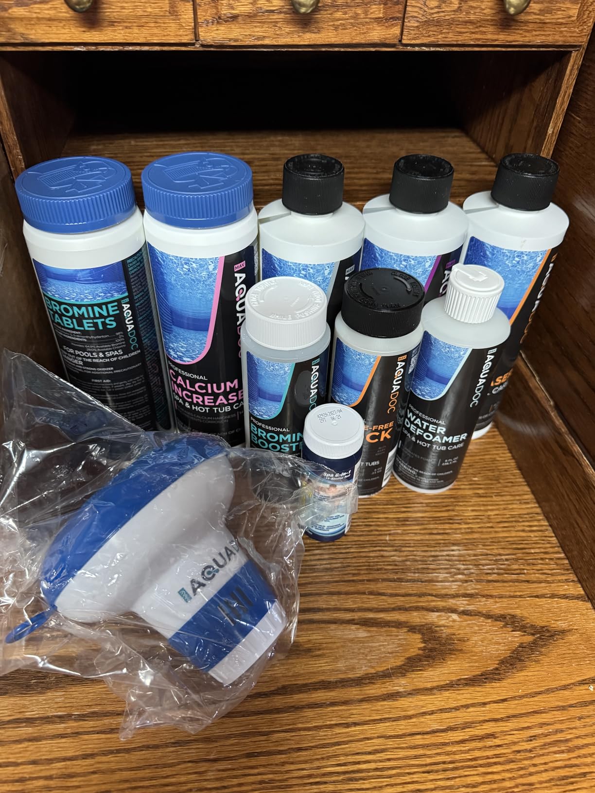 AquaDoc Bromine Hot Tub Starter Kit - Complete Spa Chemicals Kit | Hot Tub Kit with Bromine Tablets, Water Balancers and Spa Care Essentials for Maintenance - Made In USA customer photo 1