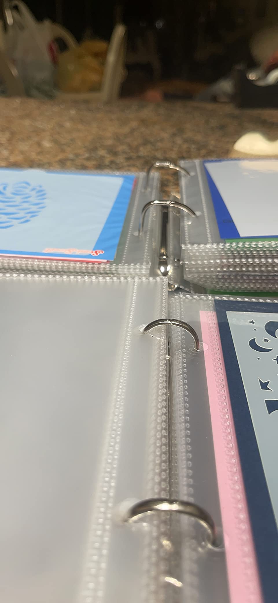 Cookie Stencil Storage Binder Die Cut And Stamp Storage Folder Baking Stencil Organizer Scrapbooking Cutting Dies Stencil Storage Book Collections Case Organizer (8Pockets x 30Pages) customer photo 1