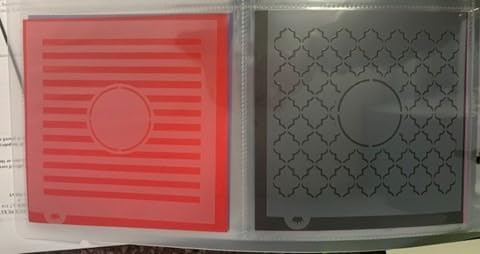 Cookie Stencil Storage Binder Die Cut And Stamp Storage Folder Baking Stencil Organizer Scrapbooking Cutting Dies Stencil Storage Book Collections Case Organizer (8Pockets x 30Pages) customer photo 2