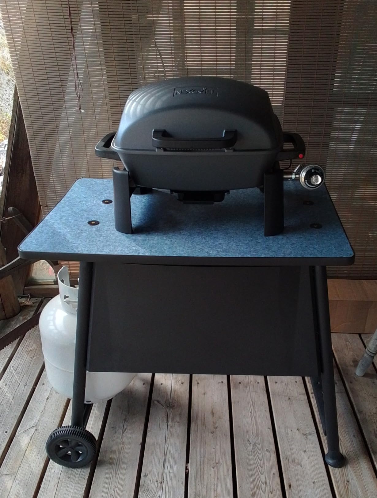 Nexgrill Tabletop 1 Burner Gas Grill, Compact with Cast Aluminum Frame customer photo 2
