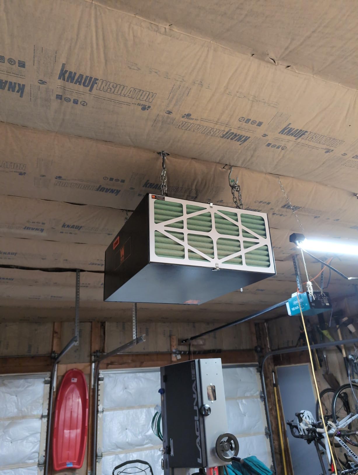 WEN AF1270 4.2-Amp 3-Speed Remote-Controlled Industrial-Strength Air Filtration System (750/950/1270 CFM), Black customer photo 2