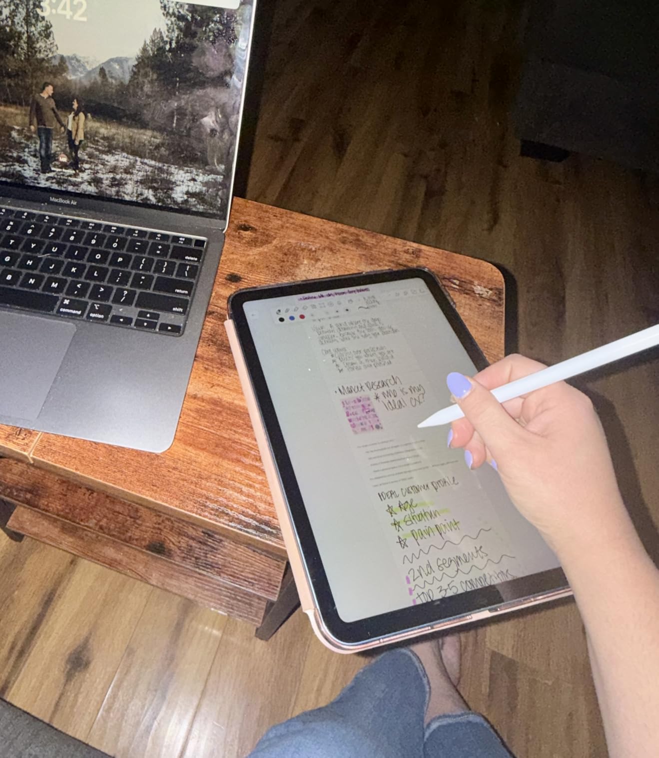 HATOKU Stylus Pen for Apple iPad 2018-2026 Magnetic for Note-Taking Drawing | 15Min Fast Charge iPad Pencil with High Precision, Tilt Sensitivity, Palm Rejection on iPad 6-11/Air/Pro/Mini, No Pairing customer photo 1