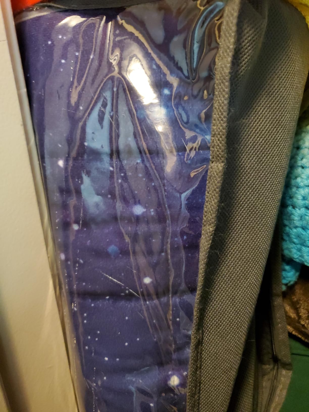 Solfres 7lbs Weighted Blanket, 41 x 60 Inches, Universe Galaxy Print, Children and Teens customer photo 1