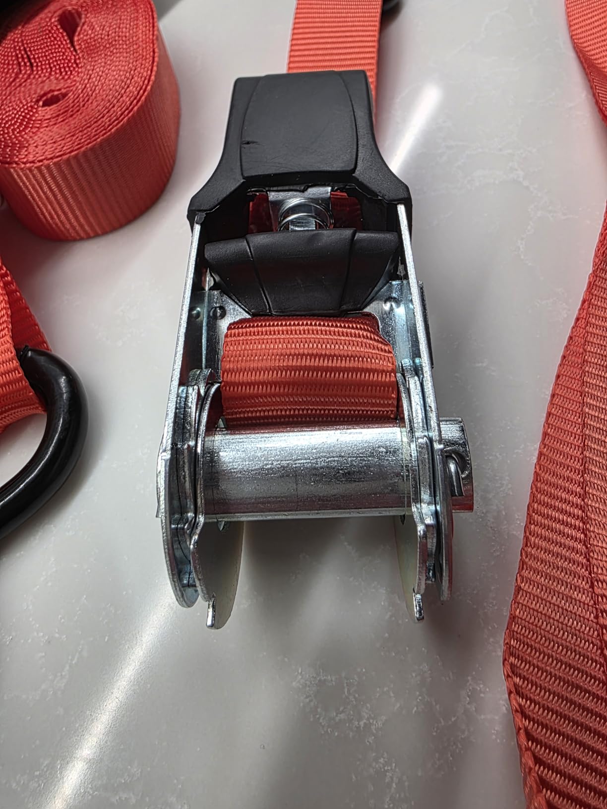 Jack Boss Ratchet Tie Down Straps Set,1500 lbs Break Strength, 1