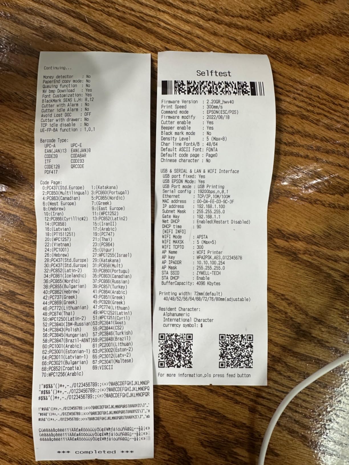 WiFi Thermal Receipt Printer with USB/LAN/RS232 Port POS Printer | 80mm White Printer Works with Mac Windows Chromebook Linux Cash Drawer customer photo 2