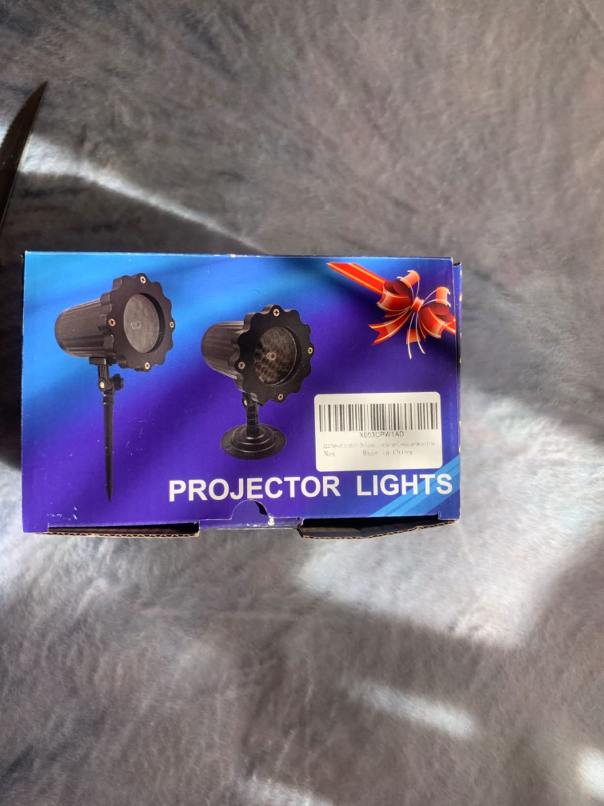Snowfall Christmas Light Projector, Indoor Outdoor Holiday Night Light Projector, Rotating Snow Falling Projector Lamp for Halloween Xmas New Year Gift Wedding Garden Landscape Decorative customer photo 2