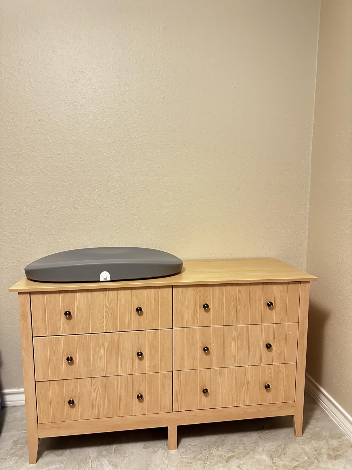 FOTOSOK White Dresser, Chest of Drawers, Modern 6 Drawer Nursery Dressers | Double Wide Organizer Storage Cabinet for Closet, Bedroom, Living Room, Hallway, Nursery Dresser For Baby Clothes customer photo 1