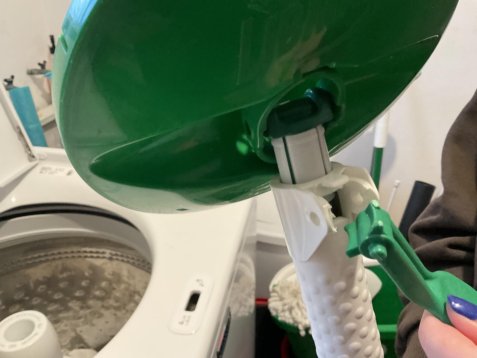Libman Tornado Spin Mop System with Bucket & Wringer, 1 Refill Head | Microfiber spin mop with bucket & wringer; for hardwood, laminate, tile, all-surface cleaning; 2 total heads included customer photo 2