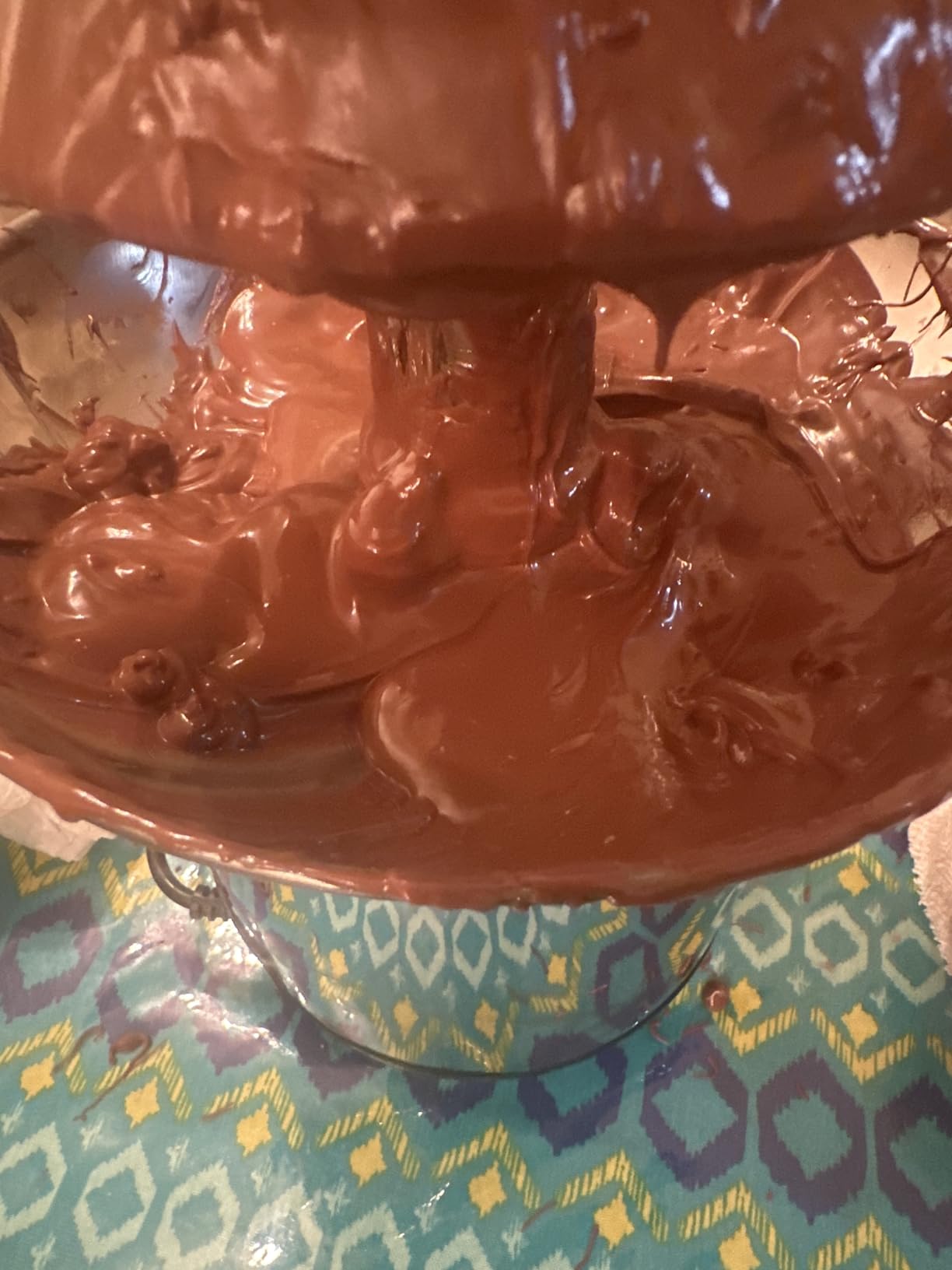 4 Tier Chocolate Fountain Party Fountain, Stainless Steel Electric Chocolate Fondue Fountain Machine for Birthday Party Wedding customer photo 2