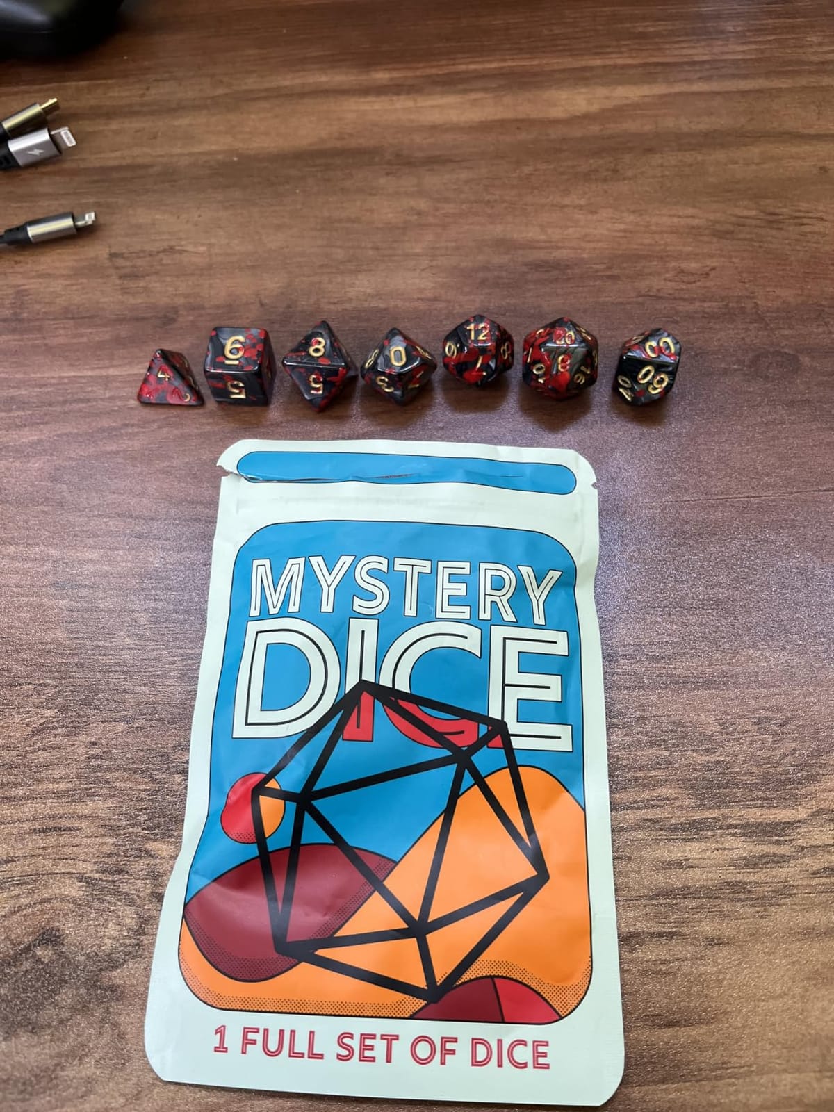 1985 Games Mystery Dice Set, DND Dice, Guaranteed No Duplicates, 1 Pack | Mystery D&D Dice, Wide Range of Pattern, Gaming Dice, Suitable for Role Playing, Table Games, 7 Polyhedral DND Dice Set customer photo 1