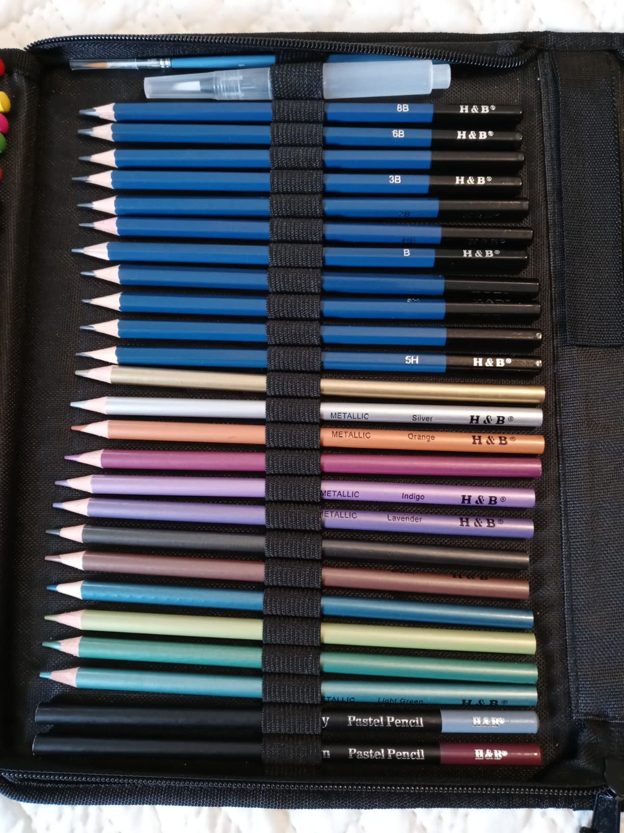 H & B 80PCS Drawing Set Sketching Kit, Art Supplies with Sketchbook & Case | Complete Pro Art Kit with Sketch & Colored Pencils - Portable Zippered Case - Ideal for Adult Artists & Beginners customer photo 1