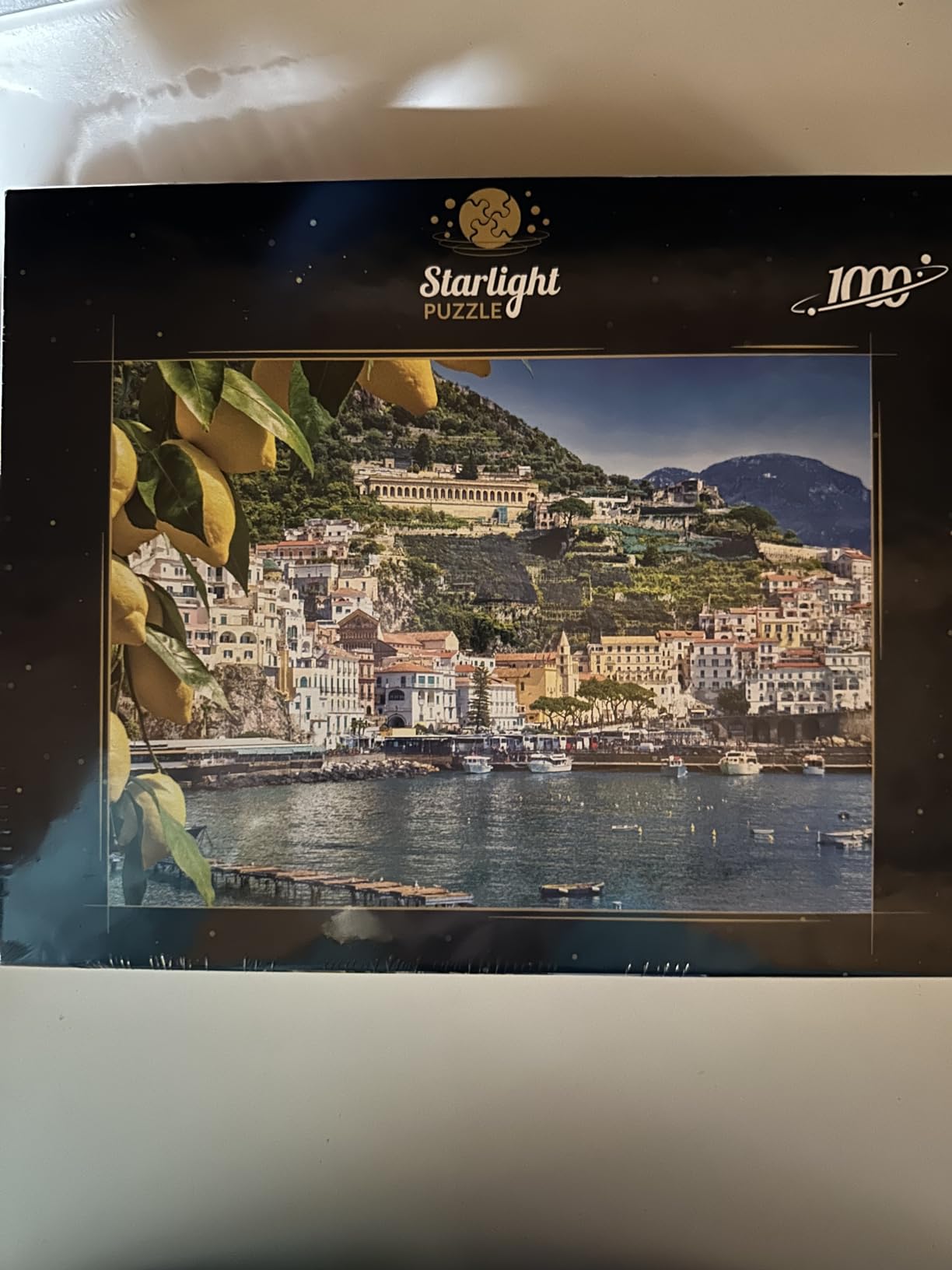 MyPuzzle Beautiful Amalfi Coast Harbor in Campania, Italy, Framed By Lemons - Premium 1000 Piece Jigsaw Puzzle for Adults customer photo 1