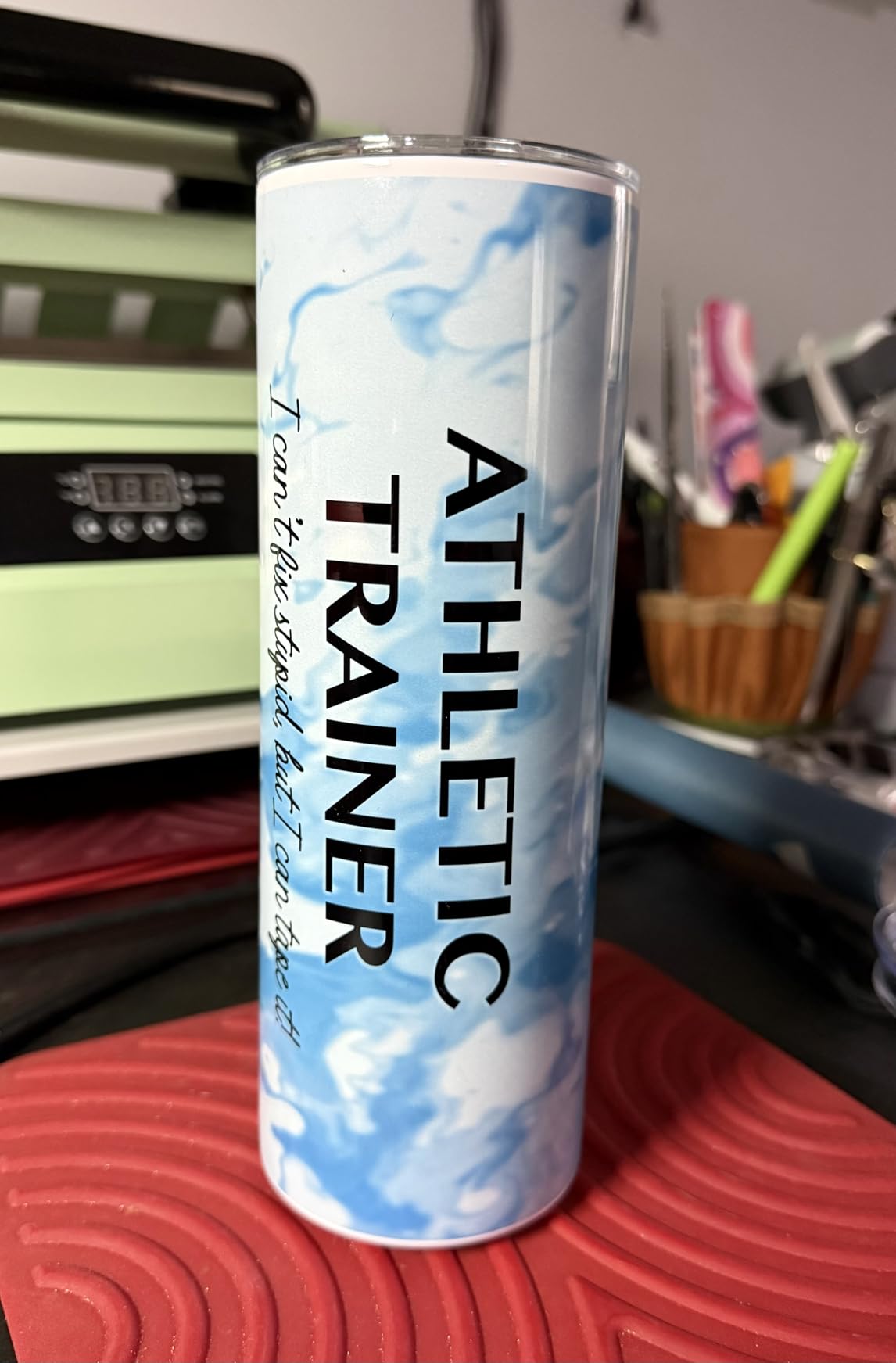 8 Pack 20oz Sublimation Tumbler Blanks (Skinny Straight) in Bulk | Stainless Steel Insulated Sublimation Tumbler with Polymer Coating for Heat Transfer, Includes Lid, Straw, Rubber, Gift Box customer photo 2