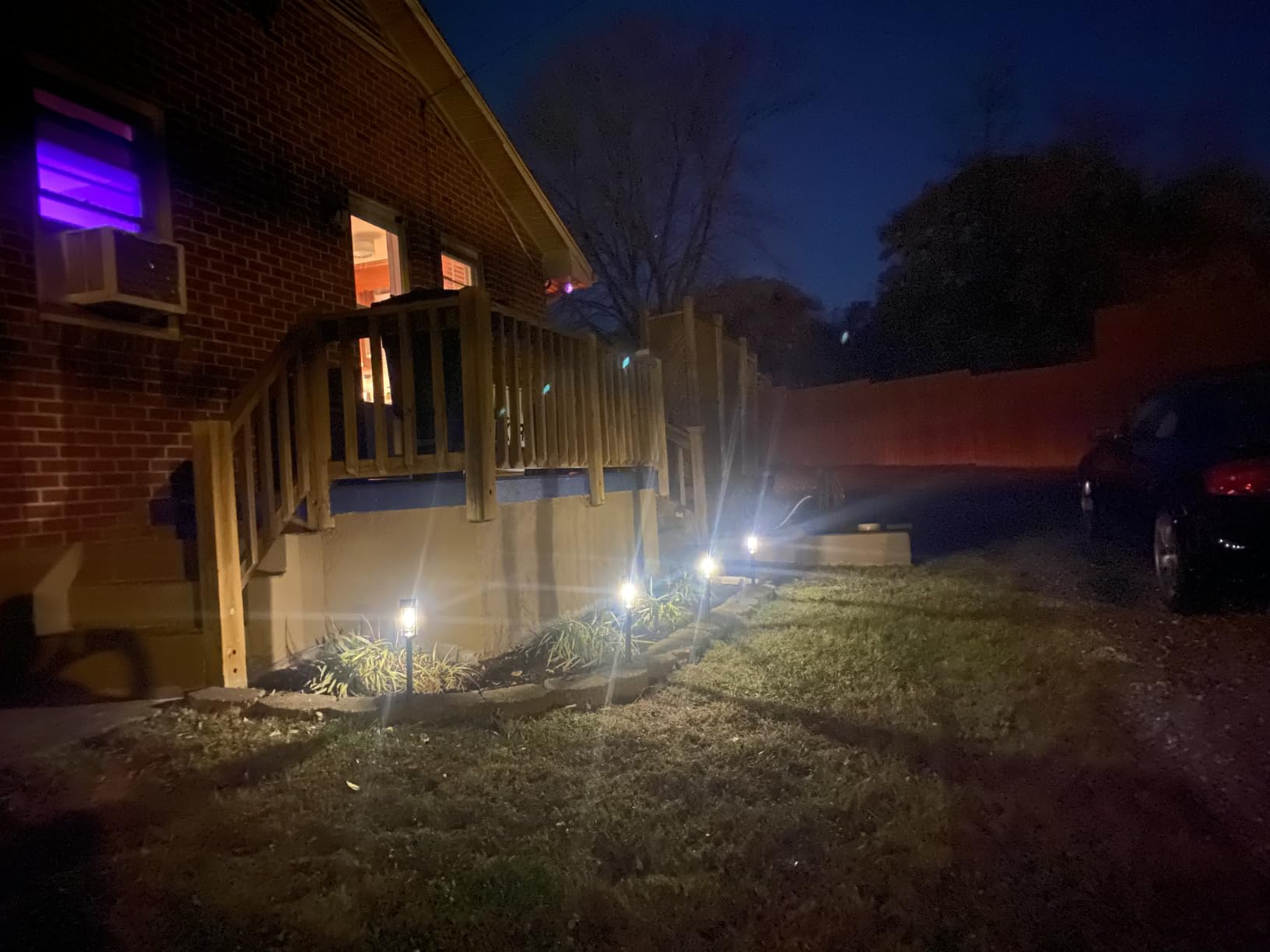 Mancra Solar Pathway Lights 8 Pack LED Solar Lights Outdoor Waterproof Glass Metal Garden Lighting customer photo 1