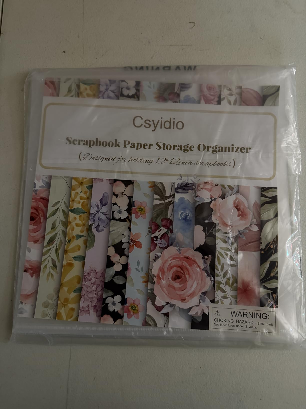 10 PCS 12 x 12 Inch Scrapbook Paper Storage Organizer | Paper Organizer with Label Stickers, Clear Paper Storage Bag for Holding Scrapbooking, Vinyl, Photos customer photo 2