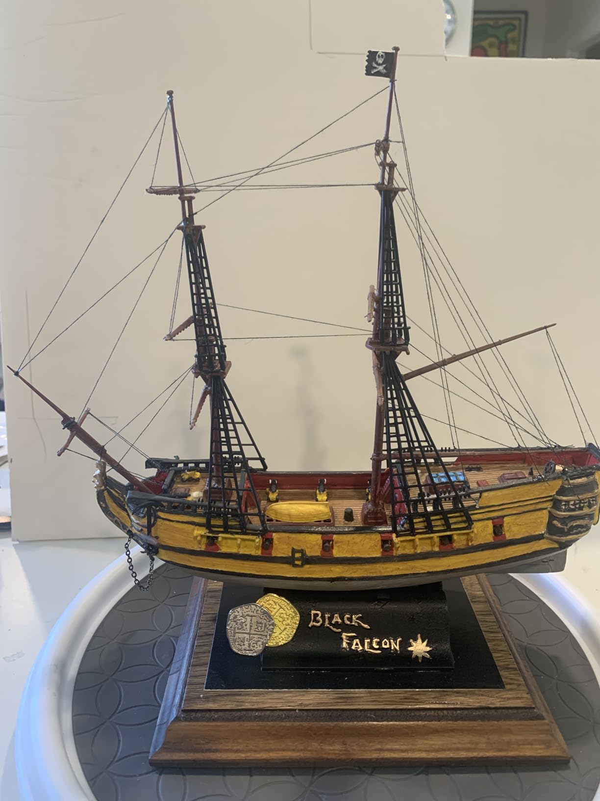 Semer SMC90901 1/120 Sailing Ship Black Falcon Pirate Kid Boarding Ship 17th Century Plastic Model customer photo 1