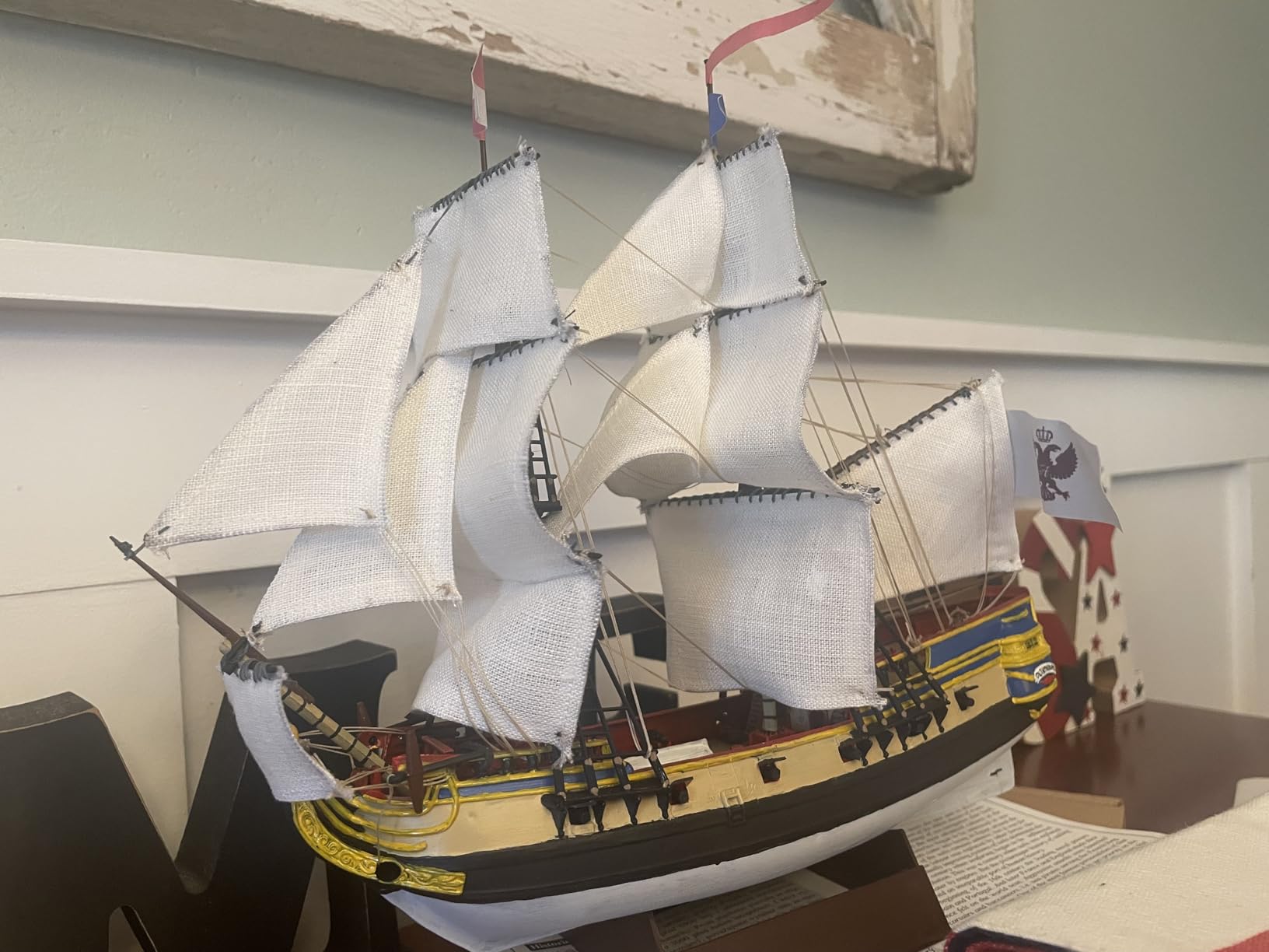 Semer SMC90901 1/120 Sailing Ship Black Falcon Pirate Kid Boarding Ship 17th Century Plastic Model customer photo 2