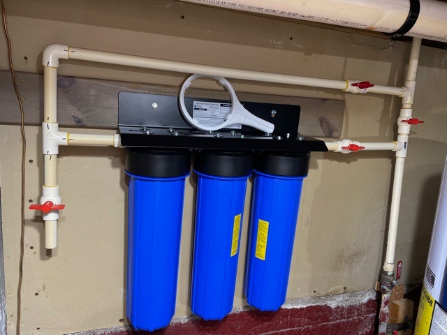 iSpring Whole House Water Filter System w/Auto-Flushing Spin Down Sediment Filter | Reduces Scale, Lead, Chlorine, Mercury, Sediments, H2S, 1